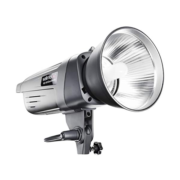 Walimex Pro VE Set Advance M 4/4 (2X Studioblitzen 400W mit integriertem Empfänger, 2X Lampenstative, Refektor… – Bild 3