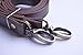 Wento 1pcs 43''-49'' Dark Brown PU Leather Straps Adjustable Bag Strap,Soft Faux Leather Shoulder Straps,Replacement Cross Body Purse Straps,Handbag Bag Wallet Straps (Glossy Bronze)…