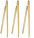 Bamboo Toast Tong with Riveted Head (3 Count) (8