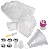 Whonline 200 Pcs Disposable Thickened Icing Bags 12