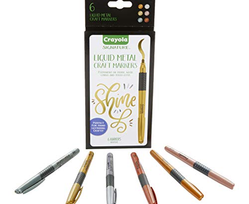 Crayola Metallic Permanent Markers, 6 Pack - Image 2