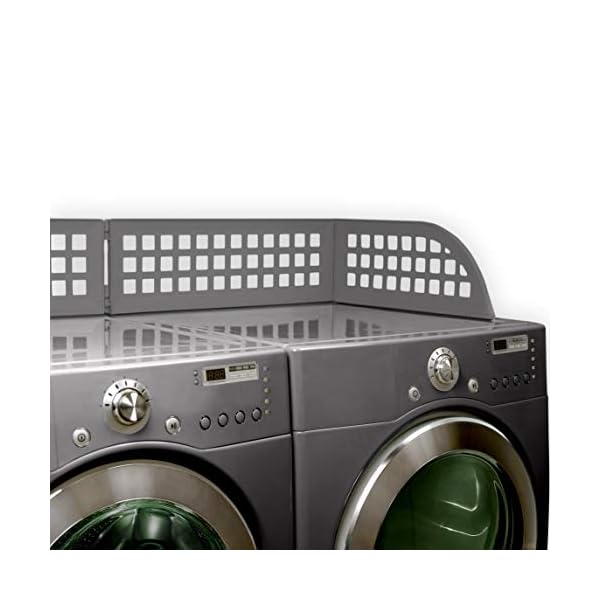 Haus Maus - The Original Laundry Guard - Keeps Laundry from Falling Behind Your Washer/Dryer - Magnetic - Fits Most Front Load Washing Machines - Made in North America (Slate Grey)