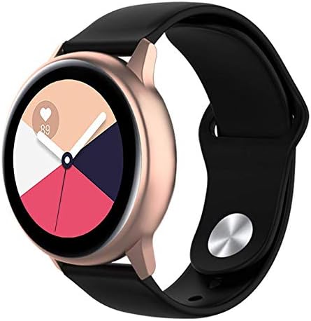 Wareon Compatible with Samsung Galaxy Watch Active 2 40mm/44mm/Active 1/Galaxy Watch 42mm/Gear S2 Classic SM-7320/Sport SM-600 20mm Quick Release Sport Silicone Bands Straps Wristbands