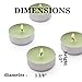 Melon Blast Tealights Fruit Scented Candles – 30 Pack – Made in USAthumb 3