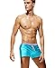 SALENT Mens Swimsuits Swim Trunks Short Swimming Boxer Briefs - Quick Dry Mesh Lining (Sky Blue, M Fit Waist: 32