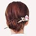 STARROP Chinese Hair Chopstick Hair Decor flower Hair Pin Hair Clip Metal Hair Stick with Jewelly Box
