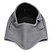 Miracu Heavyweight Balaclava Windproof Ski Face Mask, Women and Men Soft Fleece Winter Hat/Hood for Outdoor Sports, One-Size, Gray & Black