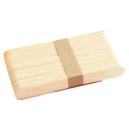 50 PCs Natural Wooden Ice Cream Craft Sticks Popiscle Sticks