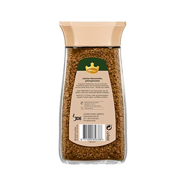 Jacobs löslicher Kaffee Gold Crema, 6 x 200 g Instant Kaffee – Bild 4