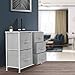 Sorbus Dresser with 5 Drawers - Chest Organizer Unit with Steel Frame Wood Top & Handle Easy Pull Fabric Bins for Clothes - Storage Furniture for Bedroom, Hallway, Living Room, Nursery & Closet