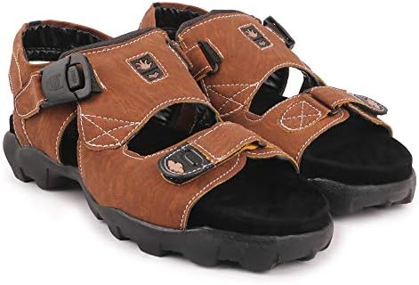 Emosis by Urban Whiz - Men's 0181 Tan Brown Green Colour Formal Casual Ethnic Office Party Sandal