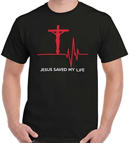 Jesus Saved My Life Christian Shirt Cool Religious Gift Idea T-Shirt Tee