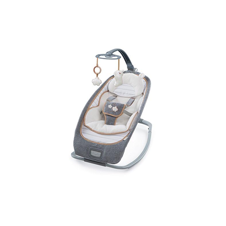 Ingenuity Boutique Collection Foldable Baby Rocking Seat with Washable Premium Plush Fabrics – Bella Teddy