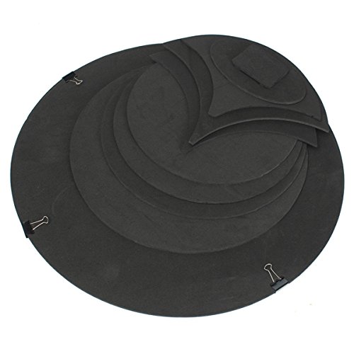 Easyflower Outdoor Camping Supplies Drum Kit Mutes,10Pcs Bass Snare Drum Sound Off Mute Silencer Drumming Rubber Practice Pad Set
