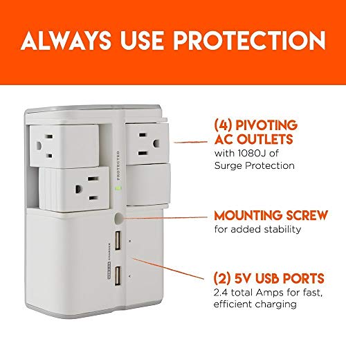 1 ECHOGEAR+Wall+Protector+Pivoting+Outlets