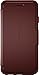 OTTERBOX Strada Series Leather Wallet Case for iPhone 6/6s - Frustration FRĒe Packaging - Chic Revival (Warm Black/Maroon Leather) (Does not fit Plus Models)
