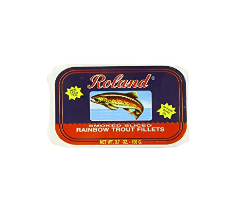 Roland Rainbow Trout Fillets, Smoked Sliced, 3.7 Ounce