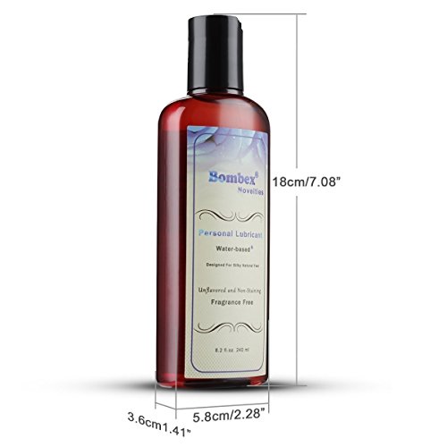 BOMBEX Water Based Personal Lubricant - Slick & Long Lasting Personal Lube for Women & Men,Top Rated by Couples,Unflavored,8.2 Fluid Ounces - Thumbnail 7