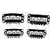 50pcs Wig Clips, Timoo Soft U-shape Clips Snap Clips for Hair Extension, 6-Teeth, 2 Sizes (Black)thumb 2