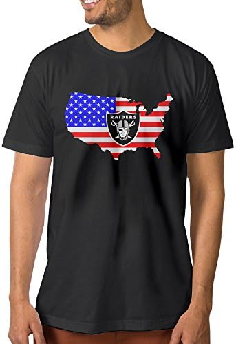 U9 Men's Oakland Flag Logo Raiders Tees XL Black