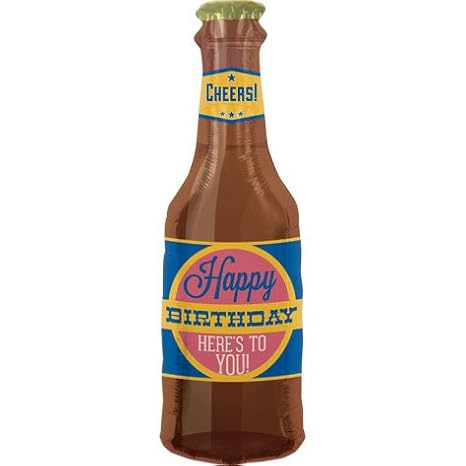 Birthday Beer Helium Foil Balloon - 36 inch