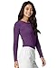 Adar Womens Comfort Long Sleeve T-Shirt Underscrub Tee - 2900 - Heather Eggplant - XL