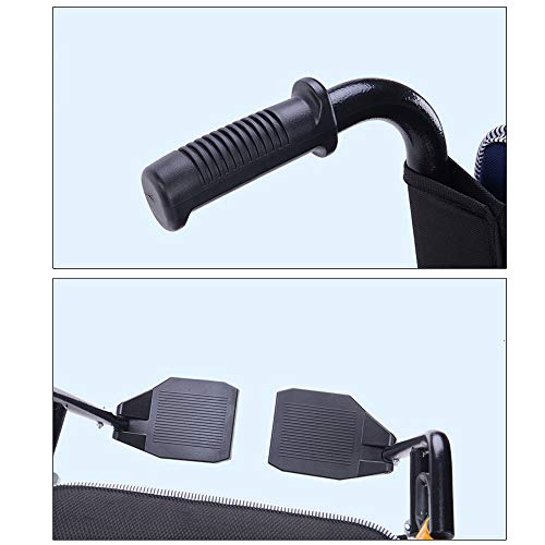 Byx- Electric Wheelchair, Folding Portable Automatic Intelligent Wheelchair, Disabled Four-Wheeled Care Vehicle, 150kg Load, EABS Brake System Wheelchair (Color : 20A Lead Acid Battery)