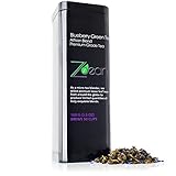 Blueberry Green Tea - Artisan Blend, All Natural Ingredients with Green Tea benefits, 100 G (3.5 OZ). Brews 50 cups of Delicious Loose Leaf Tea