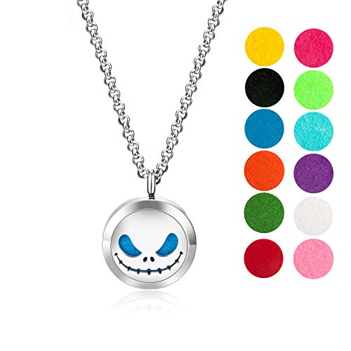 Jack Skellington Essential Oil Diffuser Necklace Gift Set