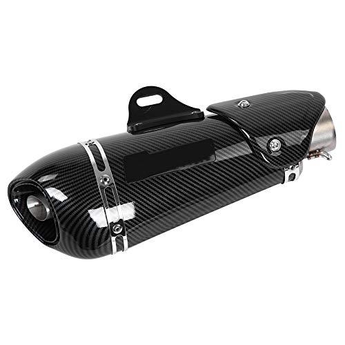 Cuque Moto Exhaust Tailpipe Motorcycle Carbon Fiber Style Universal 51mm Slip on Exhaust Muffler Rear Pipe Tailpipe Motobike Stainless Steel Modified Exhaust System Vent Piping - Thumbnail 6