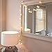 Rose Lights, Rose Flower Fairy String Light with 2 Optional Colors, 10ft 20 LEDs Battery Operated Night Light with Remote Control for Kids Bedroom, Mirror, Walls, Windows, Wedding (White&Yellow)