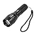LED Flashlight, AMASKY XLM-T6 Zoomable Water Resistant Bright LED Flashlight with 1600LM Torch Adjustable for OutdoorBottom Click (1pcs)