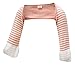 ScratchSleeves | Baby Girls' Stay-On Scratch Mitts Stripes | Pink and Cream | 3 to 6 Months