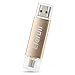 Elefull 2 in 1 Micro USB Flash Drive 64GB Classic Style for Android Smart Phone Tablet Computer Player TV DVD Car Etc (64GB Golden)