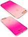 iPhone 6 Plus / 6s Plus Case, Bastex Slim Fit Frosted Fade White to Pink Hard Plastic Snap-On Case Cover with LED Flash Function for Apple iPhone 6 Plus 5.5