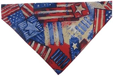 BAD DOG Bandanas Patriotic Pooch, Medium (13" Adjustable)