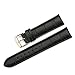 iStrap Leather Watch band Alligator Grain Calfskin Replacement Strap Stainless Steel Buckle Bracelet for Men Women-18mm 19mm 20mm 21mm 22mm 24mm-Black Brown