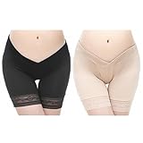 JET-BOND Maternity Capris Underwear 2 Pack FS26 Ultra Elastic Model Briefs with V Waist for Pregnancy Women