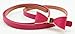 FAD Candy Synthetic Leather Women Skinny Butterfly Bow Waist Belt Waistband