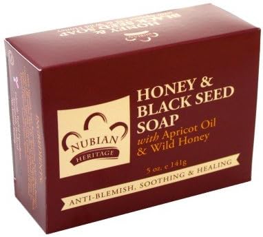Nubian Soap Honey & Black Seed Soap With Apricot Oil/Honey 5 oz. (Pack of 6)