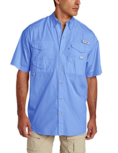 Columbia Men's Bonehead Short Sleeve Fishing Shirt (White Cap, X-Large, Tall Inseam)