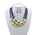 Bocar Coloful Personalized Strand Layer Statement Chunky Necklace for Women Gifts
