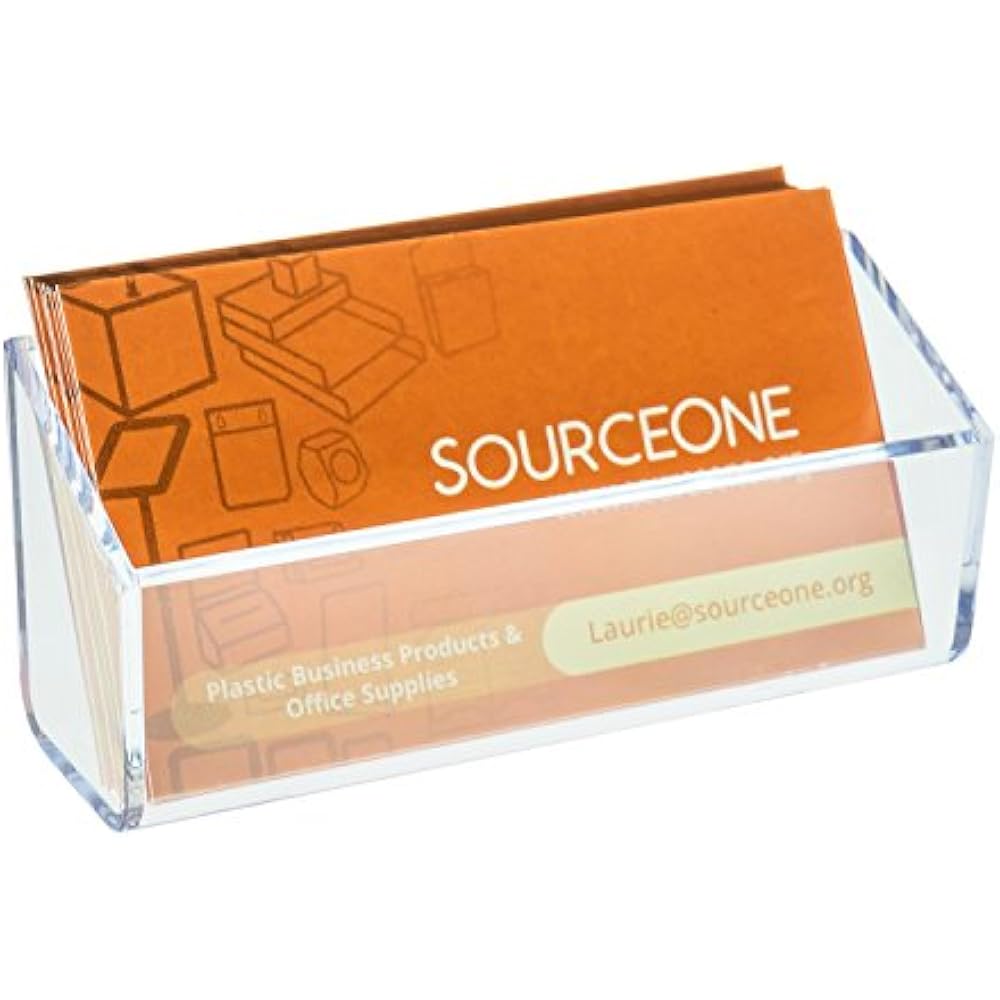 Source One Business Card/Gift Clear Holder Display Office eBay