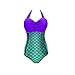 Lora Dew(TM) Women's One Piece Swimsuit Mermaid Bikini Plus Size Padded Monokini ,Purple ,XXX-Large