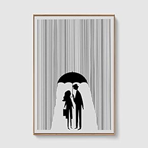 Framed Canvas Home Artwork Decoration Lines Art Canvas Wall Art for Living Room, Bedroom - 16x24 inches