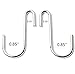 LuTang 30 Pack S Hooks Heavy Duty S Shaped Hooks for Hanging Kitchenware Spoons Pans Pots Utensils Clothes Bags Towers Tools Plants (Silver)