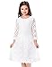 Kids Girls Princess Lace Dresses Party Formal (5-6yrs) CL010442-1 white