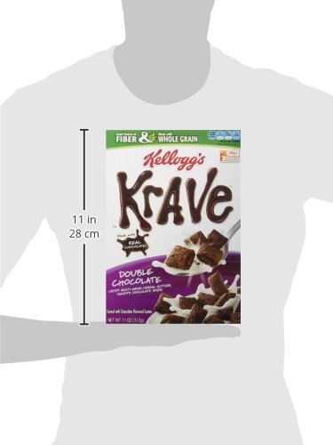 Kellogg's Krave Double Chocolate Cereal, 11-Ounce (Pack of ...