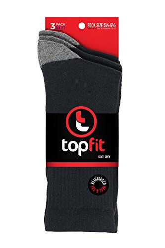 The Right Fit Little Boys Basic Cotton Sports Uniform Ribbed Crew Style Dress Socks- Navy, 5 1/2-6 1/2, 3Pk - Thumbnail 3