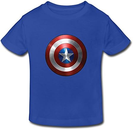 Custom O Neck Swag Captain American Logo Kids Toddler T-Shirt Size 3 Toddler RoyalBlue